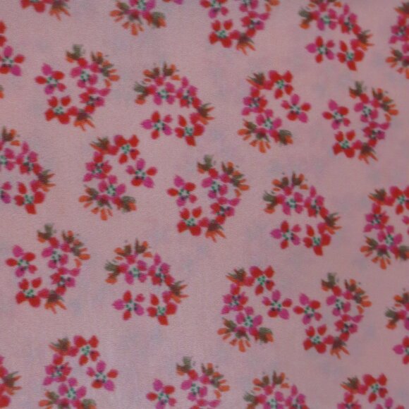 OLD NAVY womens BLOUSE top CORAL floral PINK cap sleeve SOFT polyester SIZE M - Picture 3 of 10